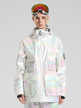 Women's White Dazzling Ski Jacket